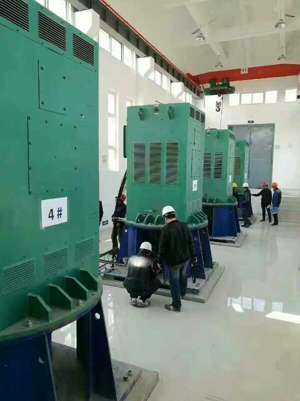 YKK450-2某污水处理厂使用我厂的立式高压电机安装现场